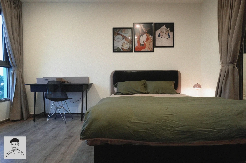 For rent: Aspire Pinklao - Arun Amarin, 5th floor, tree view, cool breeze all the time, fully furnished, must reserve now.