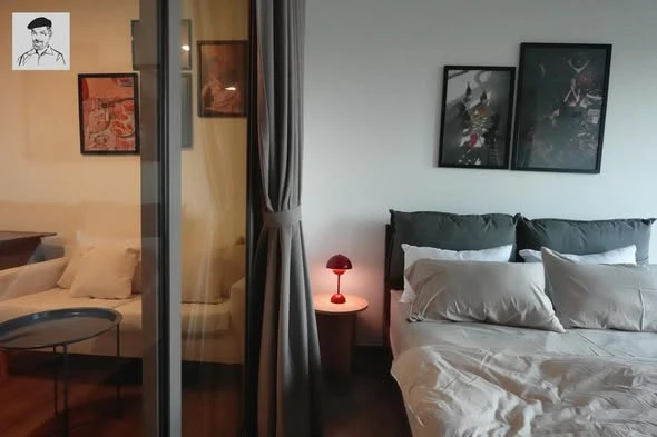 For rent: Aspire Pinklao - Arun Amarin, shady tree view, cool, not hot, fully furnished, book now.