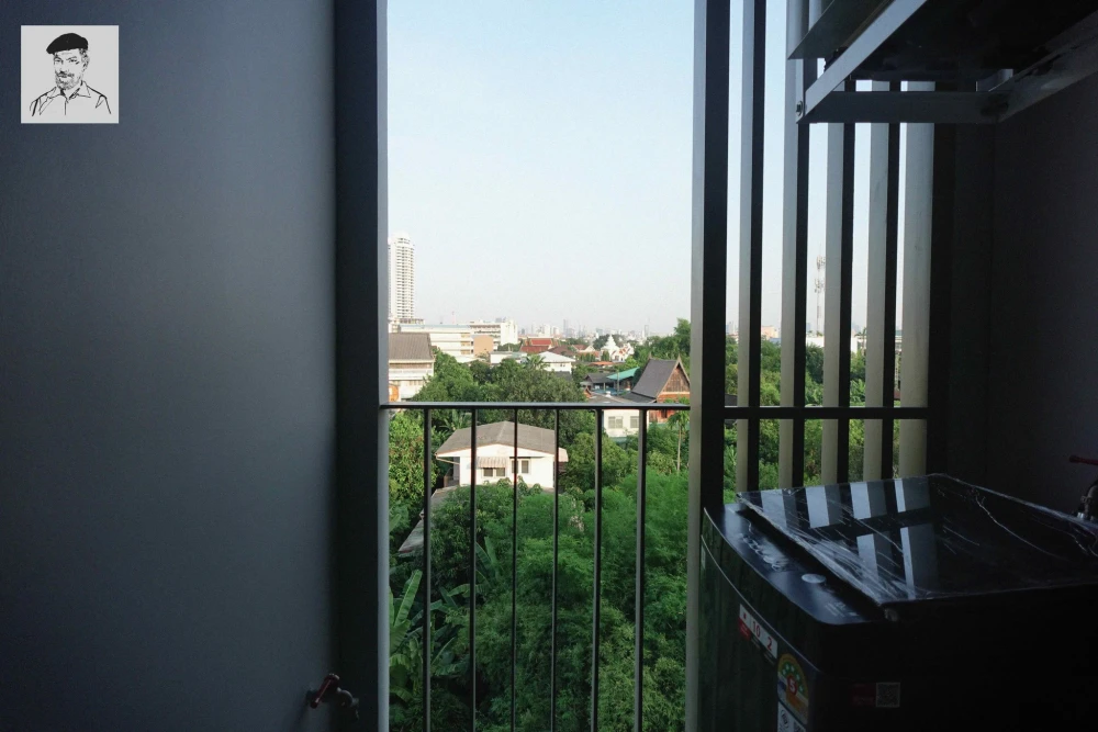 For rent: Aspire Pinklao - Arun Amarin, shady tree view, cool, not hot, fully furnished, book now.