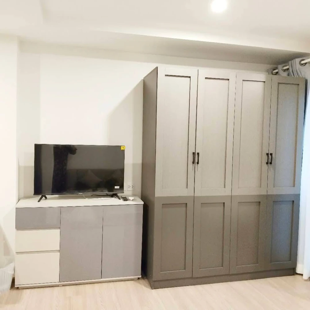 For rent: Aspire Ratchayothin, studio room size 26 sq.m., pool view, outside city view, fully furnished, just bring one bag, ready to move in