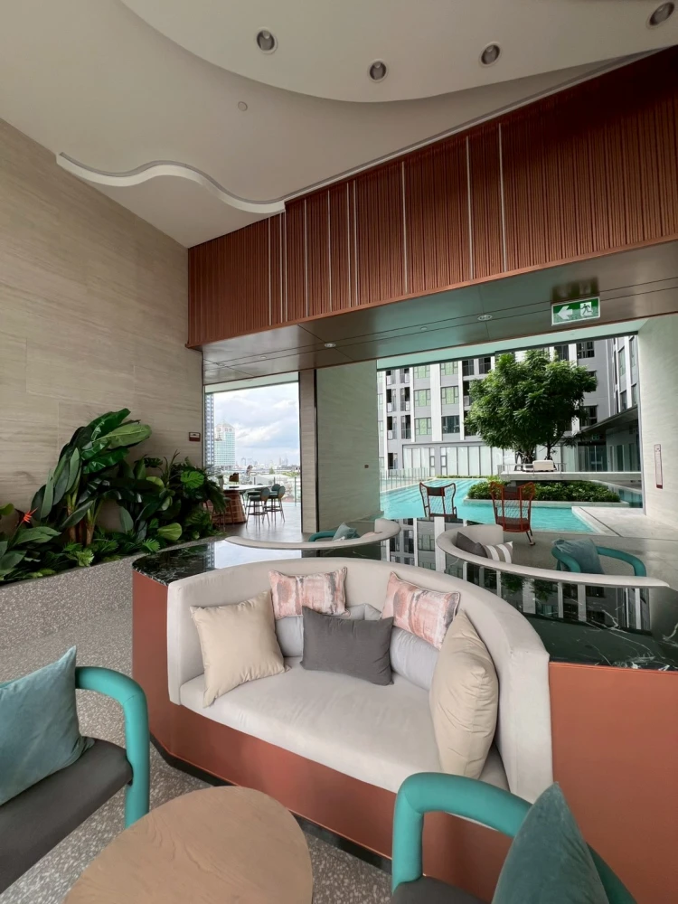 For rent, Aspire Sukhumvit - Rama 4, river view.