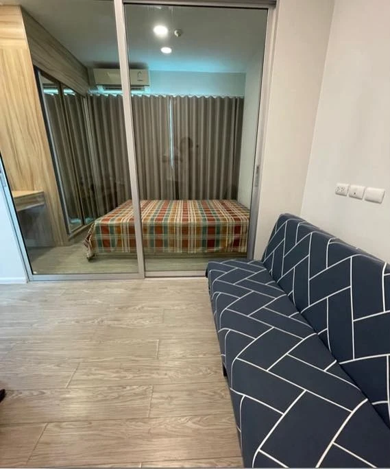 For rent: Happy Condo Don Mueang The Terminal, Building E, 3rd floor, corner room, very quiet, fully furnished, reserve now!