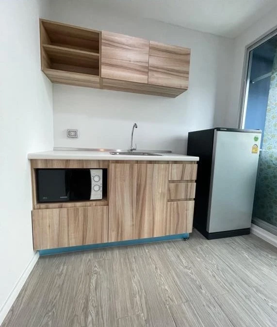 For rent: Happy Condo Don Mueang The Terminal, Building E, 3rd floor, corner room, very quiet, fully furnished, reserve now!