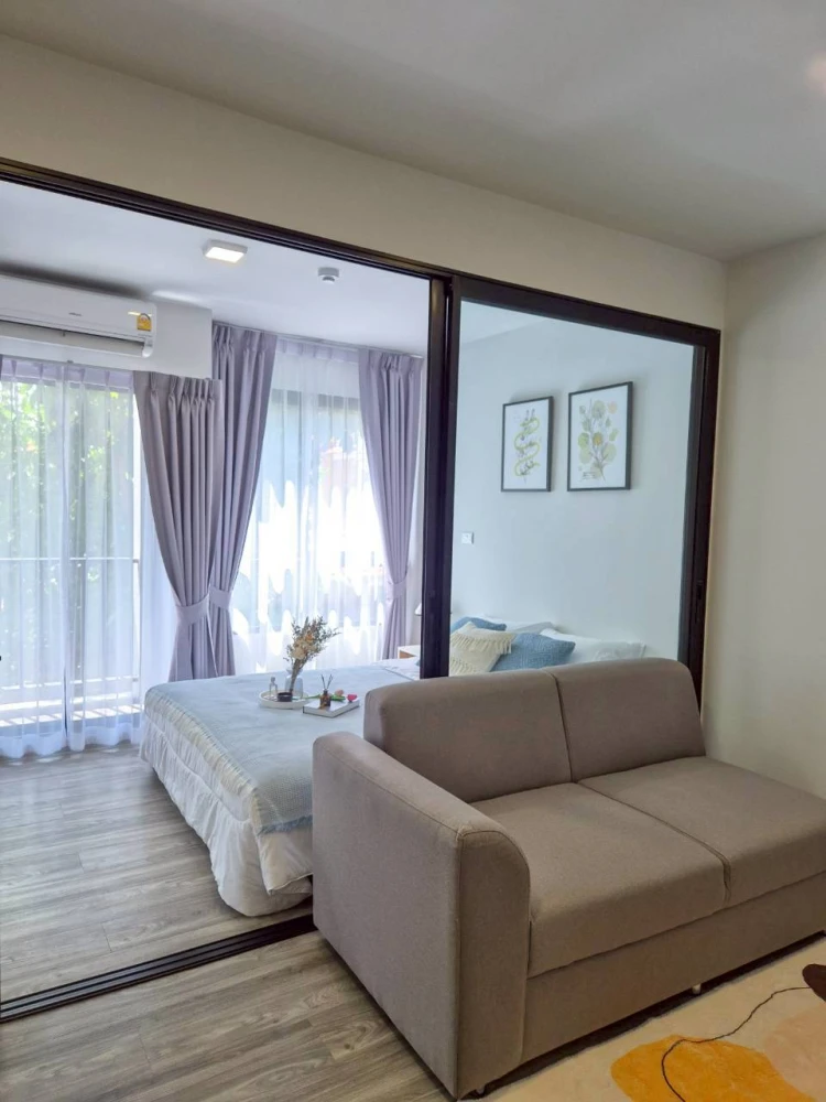 For rent: Monte Rangsit project, ready-to-move-in room, partitioned into sections, perfectly divided zones, great price, hurry and reserve before you