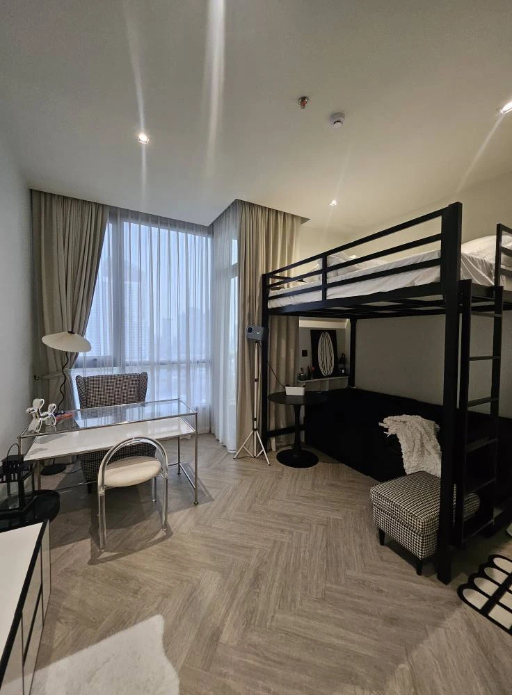 For rent: Chapter Charoen Nakhon Riverside project, fully furnished and equipped, Chao Phraya River view, reserve now!