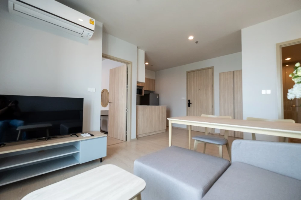 For rent!! Noble New Mega Plus Bangna, 28th floor, corner room, spacious room, fully furnished, hurry to book now, urgent!!