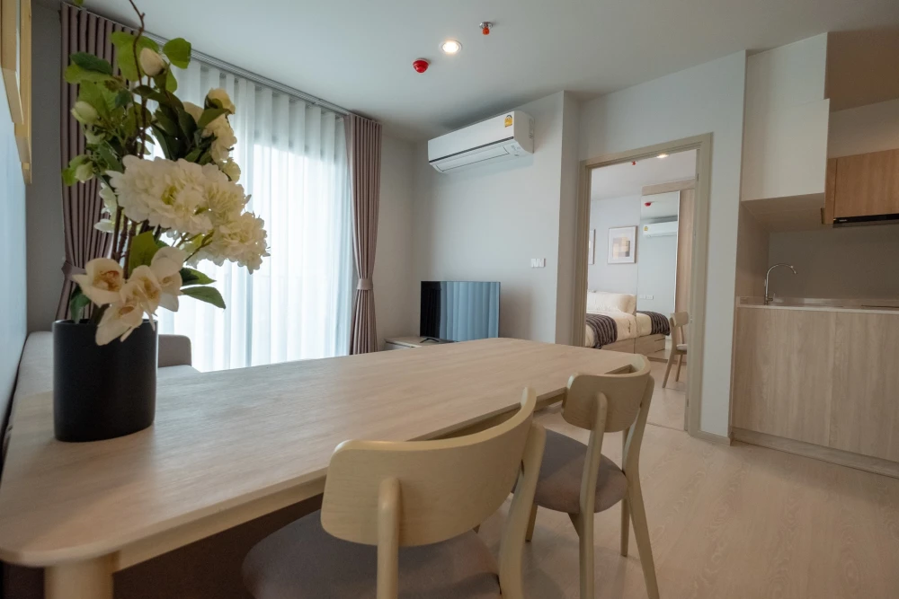 For rent!! Noble New Mega Plus Bangna, 28th floor, corner room, spacious room, fully furnished, hurry to book now, urgent!!