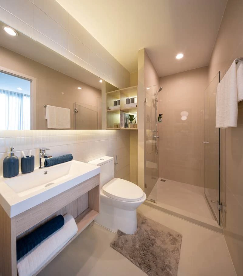 For rent: Noble New Mega Plus Bangna, spacious room, complete facilities, very beautiful view, good like this, book now.