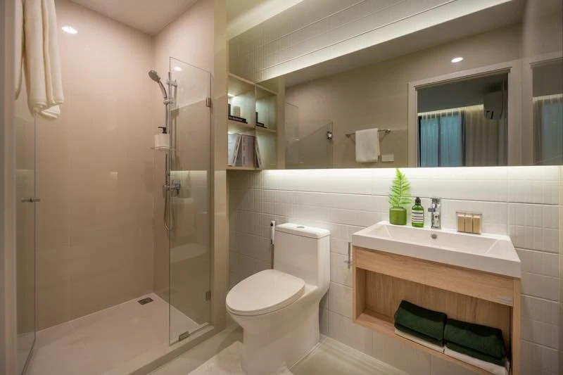 For rent: Noble New Mega Plus Bangna, spacious room, complete facilities, very beautiful view, good like this, book now.