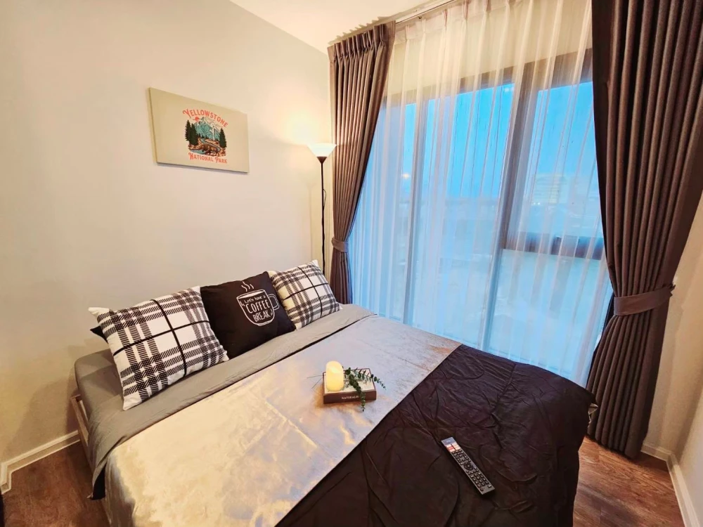 For rent: Modiz Sukhumvit 50, 7th floor, Building B, 1 bedroom, fully furnished, ready to reserve now.