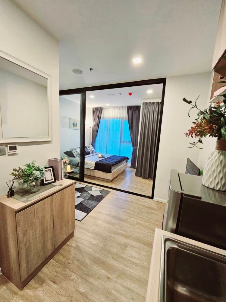 For rent: Modiz Sukhumvit 50, 7th floor, Building B, 1 bedroom, fully furnished, ready to reserve now.