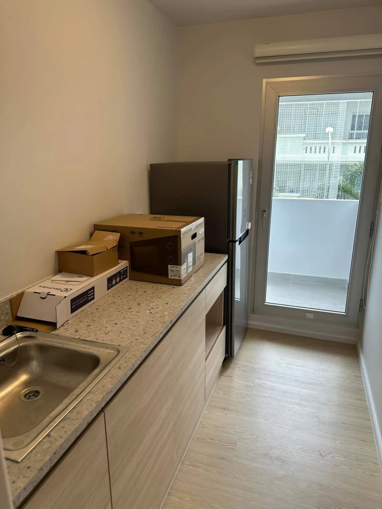 For rent: Mori Condominium, Muang Thong Thani, 3rd floor, not high, spacious room, fully furnished, hurry and book before you regret it.
