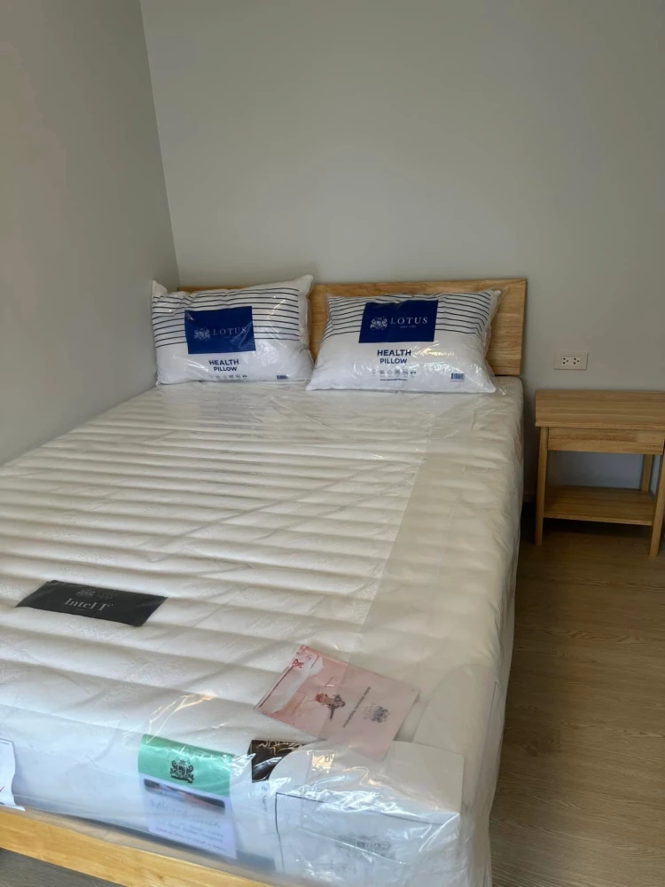 For rent: Mori Condominium, Muang Thong Thani, 3rd floor, not high, spacious room, fully furnished, hurry and book before you regret it.