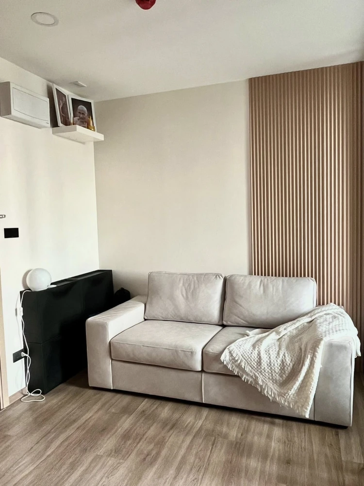 For rent, Sign Big Rama 9-Ramkhamhaeng 24, 7th floor, corner room, very private, fully furnished, ready to move in