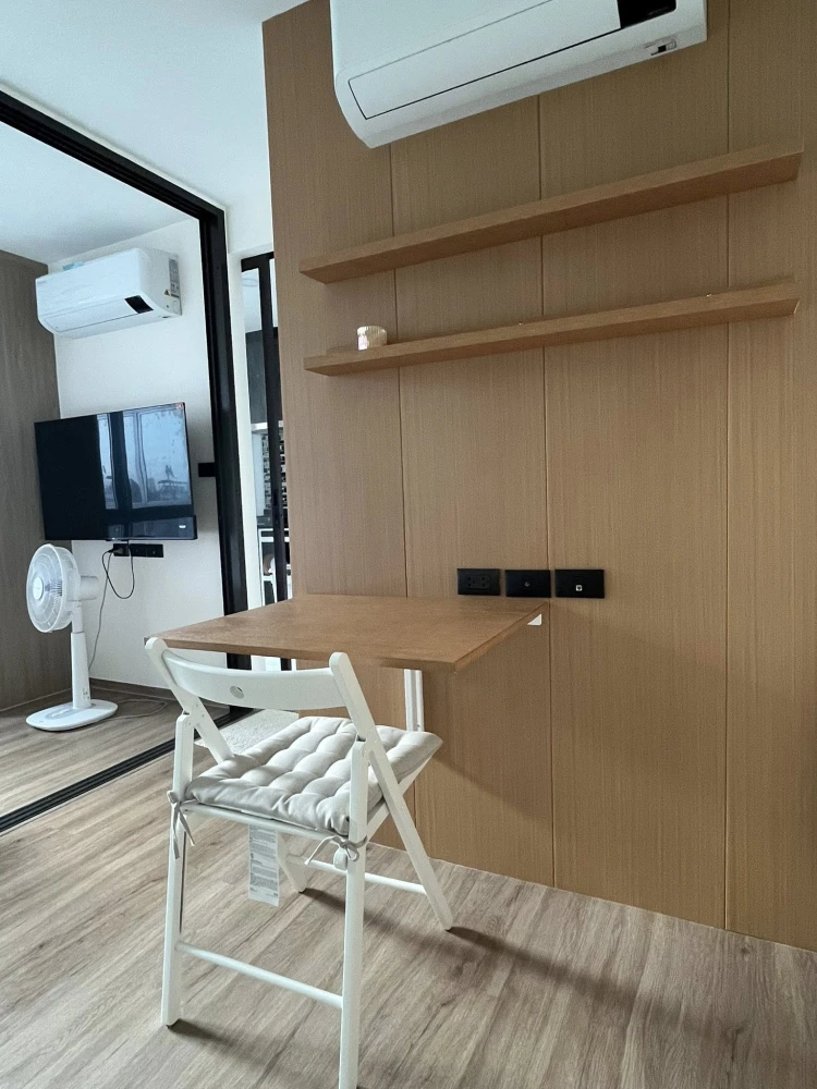 For rent, Sign Big Rama 9-Ramkhamhaeng 24, 7th floor, corner room, very private, fully furnished, ready to move in