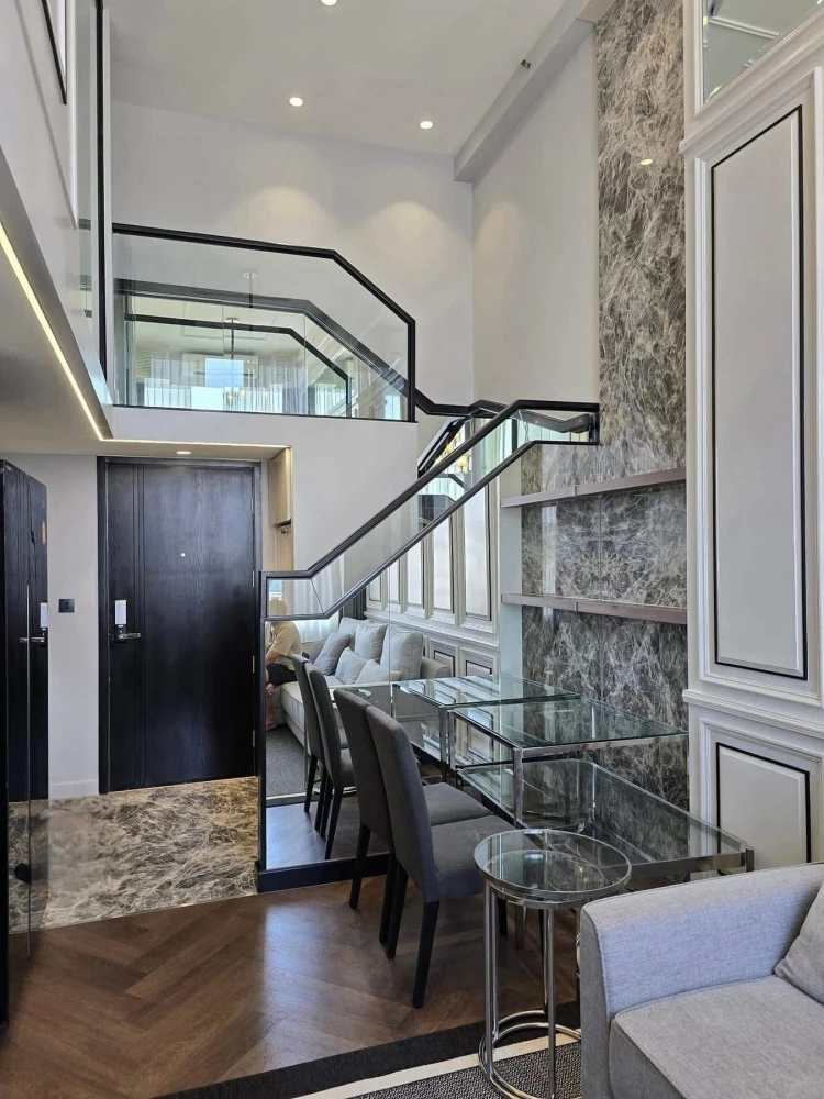 For rent: Knightsbridge Palm Sathorn, high floor, elegantly decorated, comfortable, fully furnished, reserve now, don't miss out!