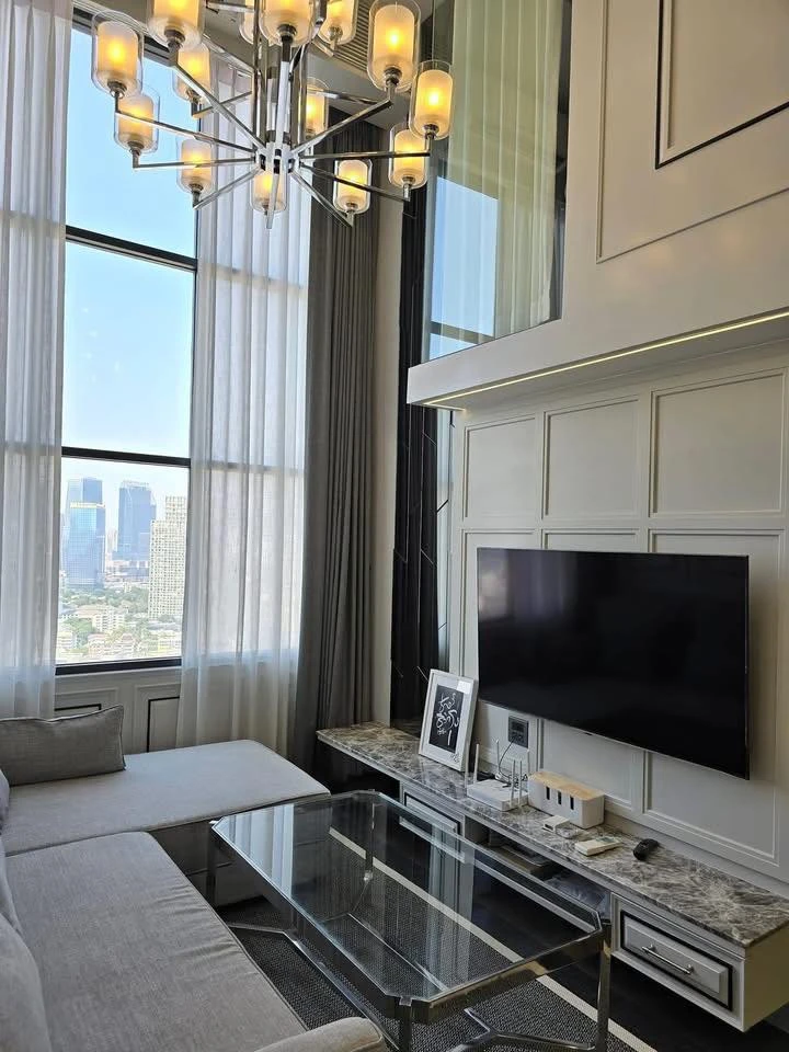 For rent: Knightsbridge Palm Sathorn, high floor, elegantly decorated, comfortable, fully furnished, reserve now, don't miss out!