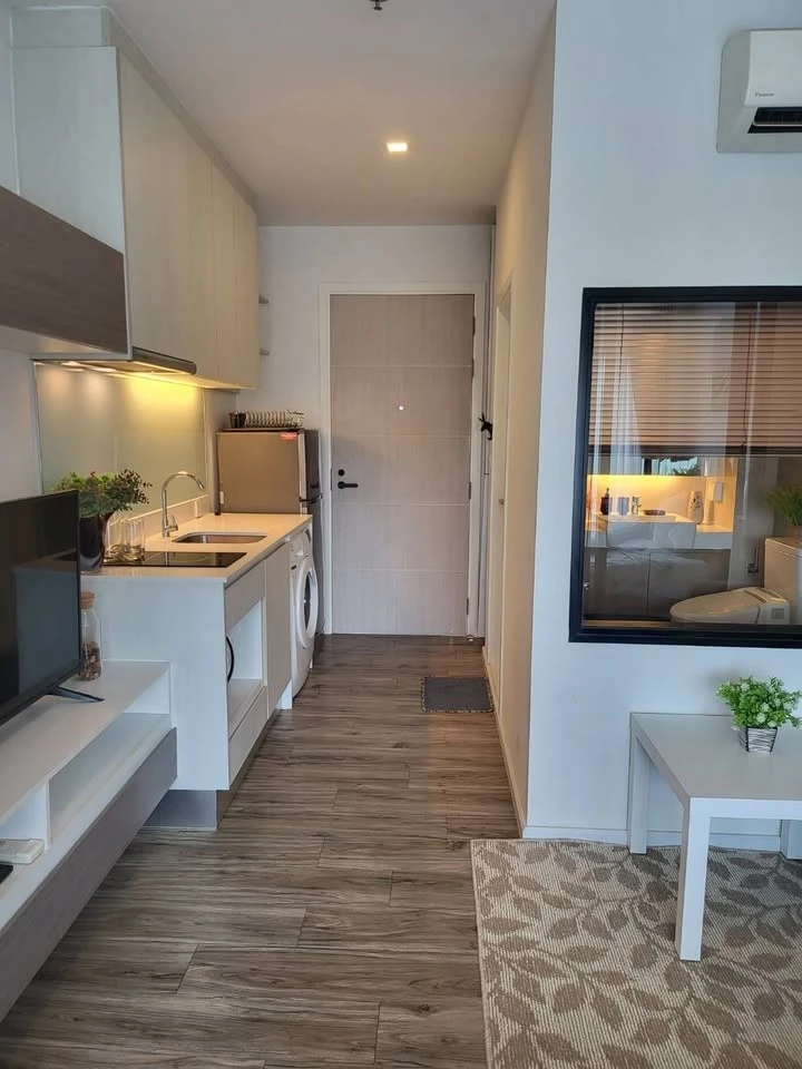 For rent: Knightsbridge The Ocean Sriracha, 6th floor, just the right height, shady and comfortable garden view, fully furnished, hurry up and grab it