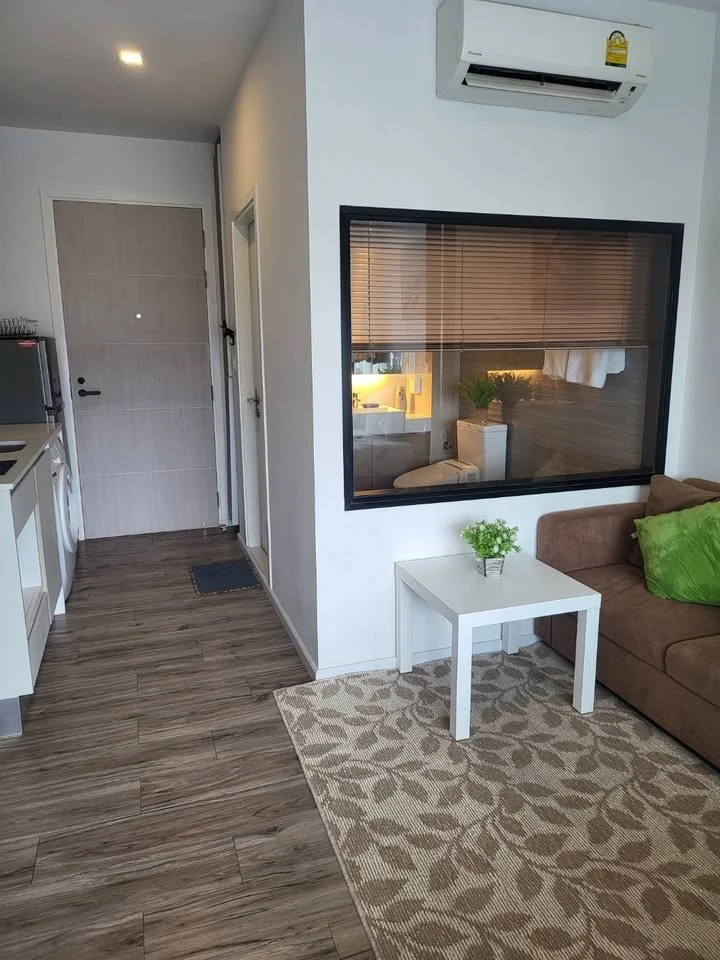 For rent: Knightsbridge The Ocean Sriracha, 6th floor, just the right height, shady and comfortable garden view, fully furnished, hurry up and grab it
