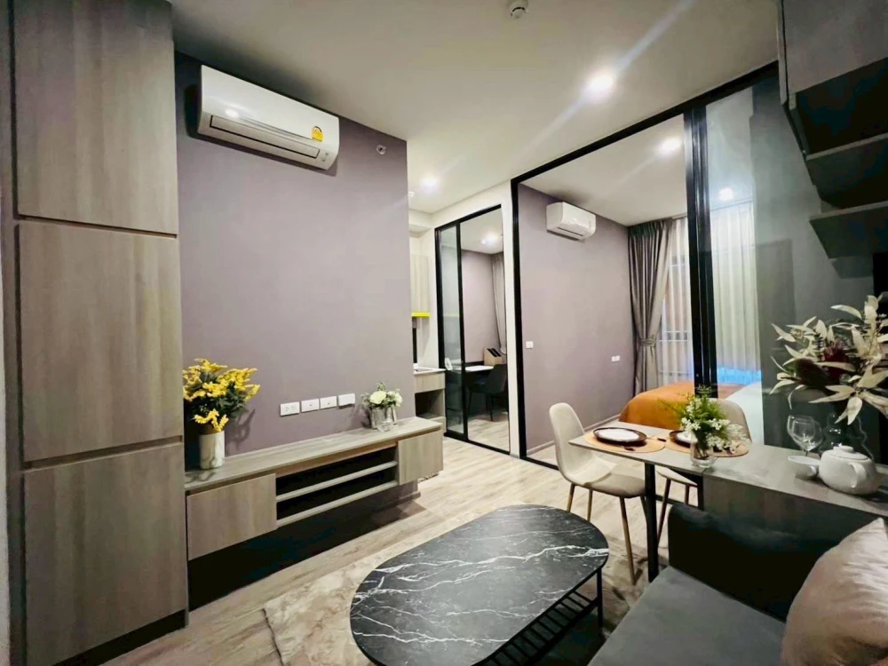 For rent: Knightsbridge Kaset Society, furnished room, ready to move in, complete facilities, hurry and book now, don't miss out.