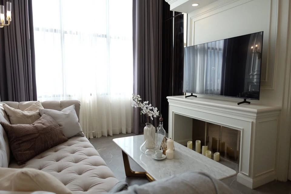 For rent: Knightsbridge Prime Sathorn, 2 bedrooms, 1 bathroom, beautifully decorated with built-in furniture, Modern Luxury style, hurry and reserve n