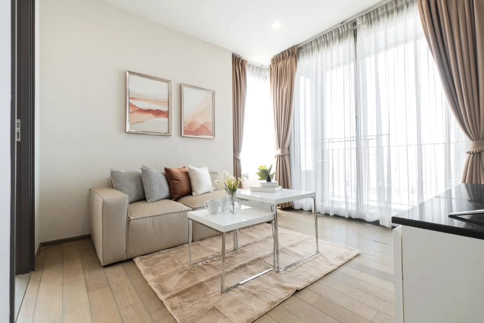 For rent: Pine by Sansiri, high floor, 35th floor, beautiful view, fully furnished, very excellent, just come and move in.