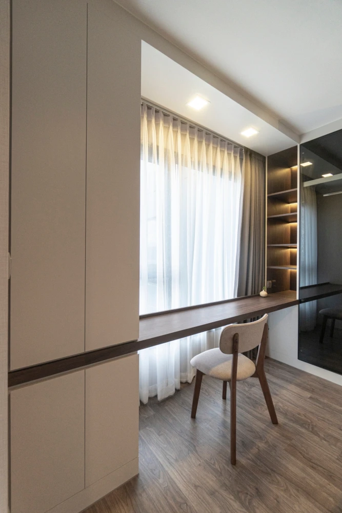 For rent: Life Ladprao Valley, 39th floor, beautiful view, beautiful room, fully furnished, very livable. Hurry and reserve now, don't miss it.