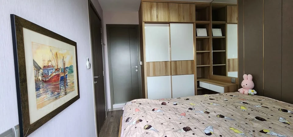 For rent, Life Ladprao Valley, city view is very beautiful, even more beautiful at night. Excellent built-in bedroom. Book now.
