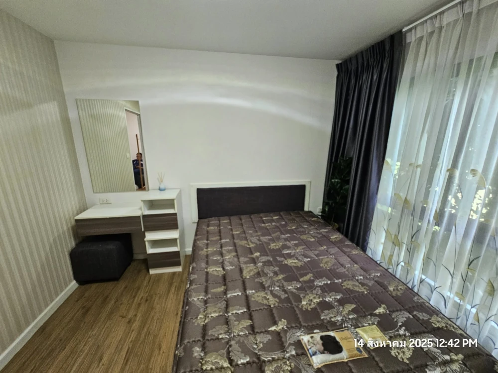 For rent: I Condo Salaya, 2nd floor, Building C, with good wallpaper and complete electrical appliances. Reserve now!