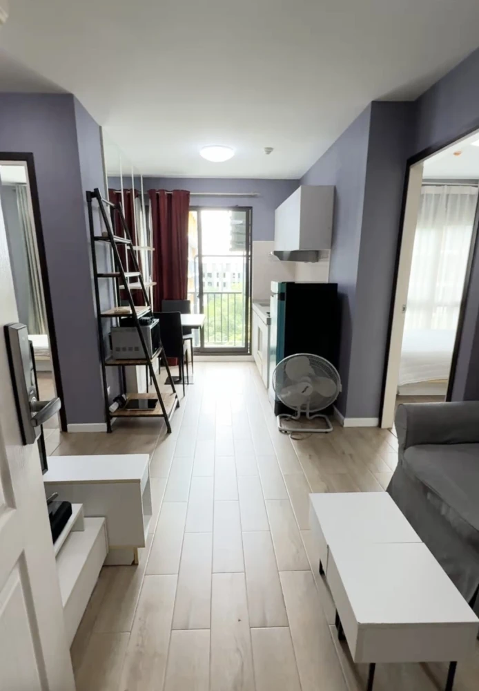 For rent!! ICONDO Sukhumvit 103, 5th floor, Building C, swimming pool view, fully furnished, ready to move in, don't miss out!!