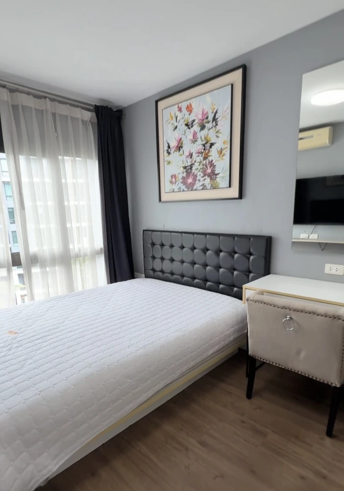 For rent!! ICONDO Sukhumvit 103, 5th floor, Building C, swimming pool view, fully furnished, ready to move in, don't miss out!!