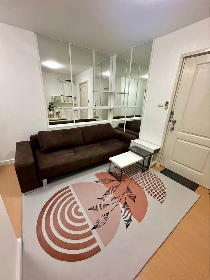 Condo for rent, I Condo Sukhumvit 105, garden view, 5th floor, near the parking building, separate rooms, very worth booking.