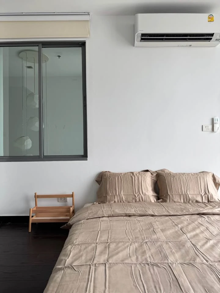 For rent, Ideo Q Phayathai, 37th floor, high floor, beautiful view, open, Duplex room, high ceiling, fully furnished, ready to move in