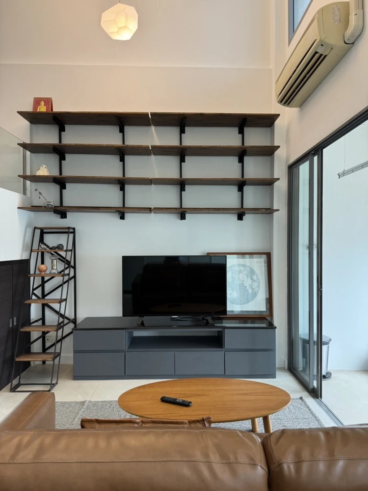 For rent, Ideo Q Phayathai, 37th floor, high floor, beautiful view, open, Duplex room, high ceiling, fully furnished, ready to move in