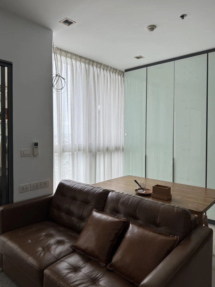 For rent, Ideo Q Phayathai, 37th floor, high floor, beautiful view, open, Duplex room, high ceiling, fully furnished, ready to move in