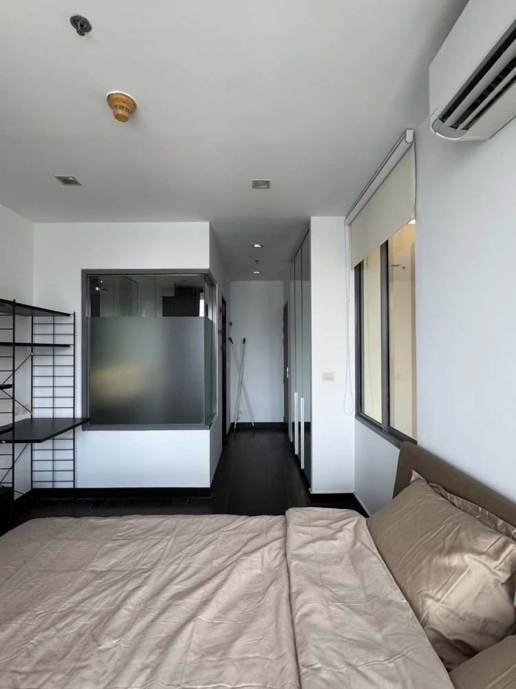 For rent, Ideo Q Phayathai, 37th floor, high floor, beautiful view, open, Duplex room, high ceiling, fully furnished, ready to move in