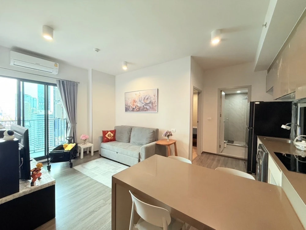For rent, Ideo Chula Samyan, high floor, 2 bedrooms, stunning city view, ready to move in