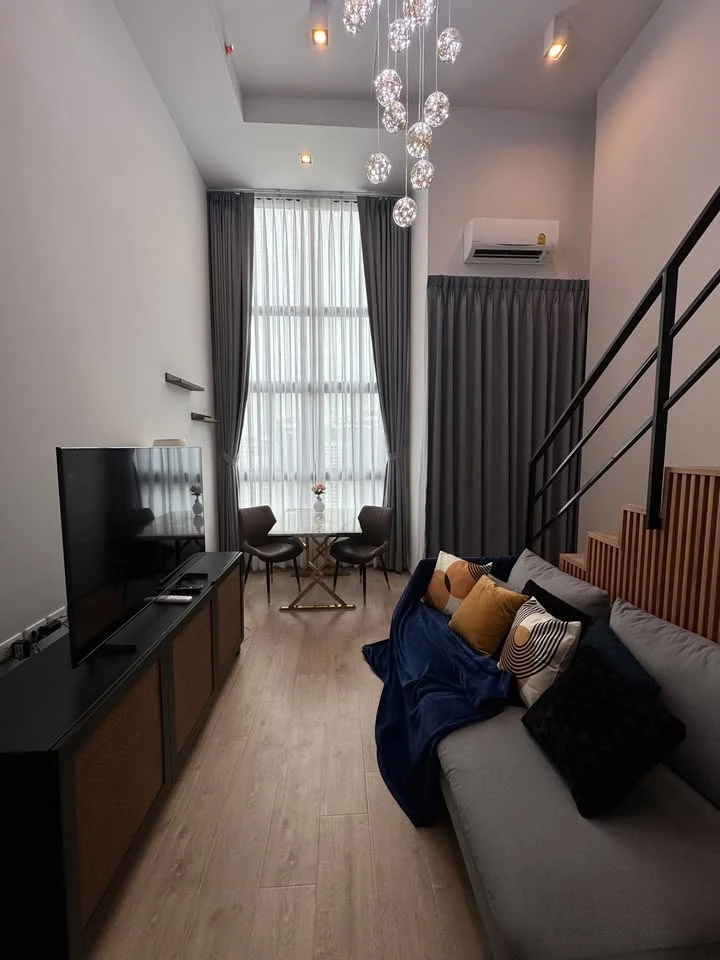ให้เช่า ไอดีโอ พระราม 9 - อโศก ห้อง Duplex มาพร้อมสิ่งอำนวยความสะดวกครบ ราคาดี จองเลย