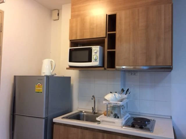 For rent, Ideo Mix Sukhumvit 103, 7th floor, good height, complete with electrical appliances. Just carry your bag and move in.
