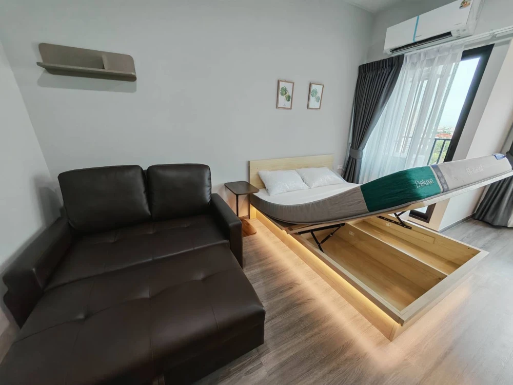 For rent!! Ideo Ramkhamhaeng - Lamsalee Station, 14th floor, east side, open view, not blocked, beautiful room, complete facilities, book now!!