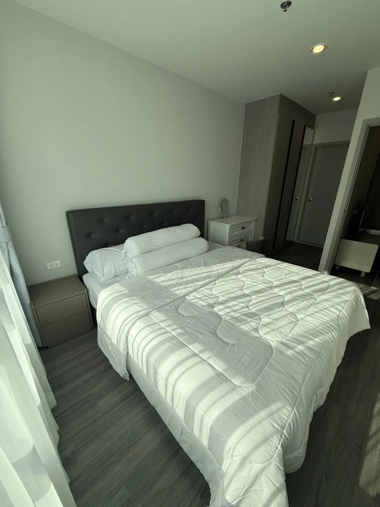 For rent: Ideo Ramkhamhaeng - Lamsalee Station, 15th floor, city view, see The Mall Bangkapi, pier, ready to move in immediately.