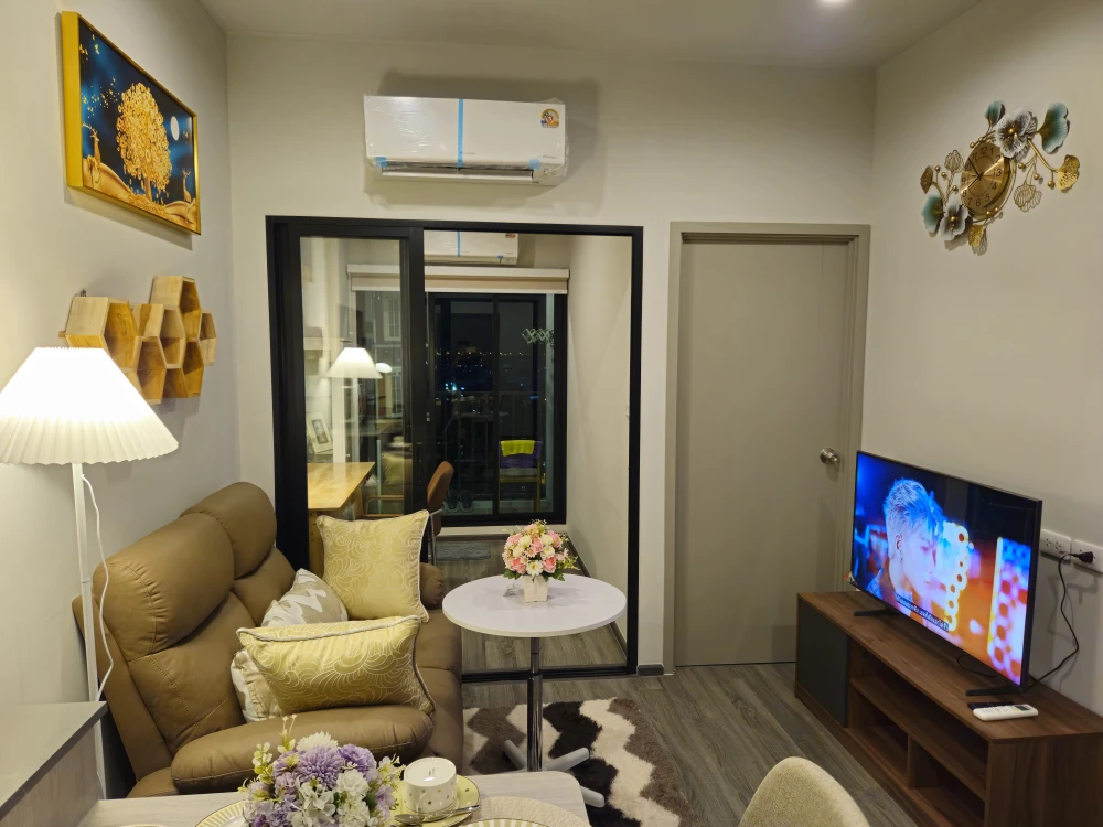 For rent!! Ideo Ramkhamhaeng - Lamsalee Station, 17th floor, fully furnished, ready to move in! Don't miss out!!