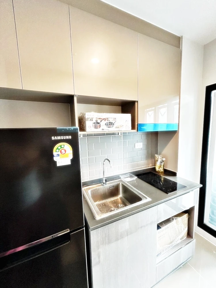 For rent!! Ideo Ramkhamhaeng - Lamsalee Station, 24th floor, beautiful room, fully furnished, ready to move in. Reserve now!!