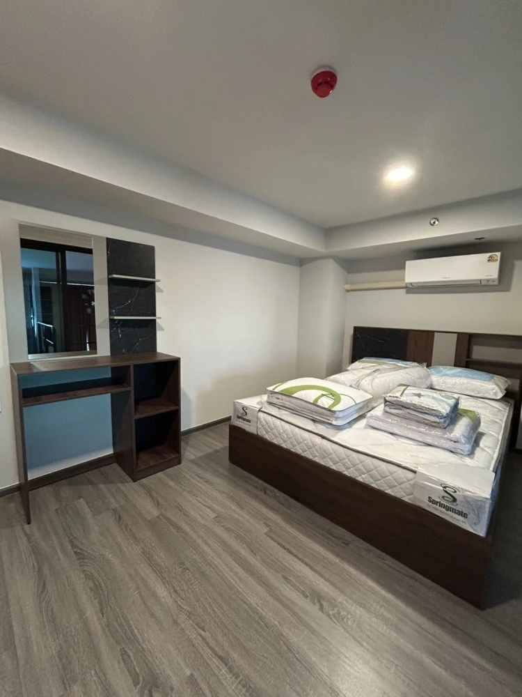 For rent!! Ideo Ramkhamhaeng - Lamsalee Station, 28th floor, beautiful room, fully furnished, ready to move in. Don't miss it!!