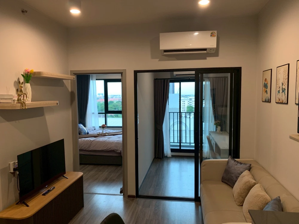 For rent: Ideo Ramkhamhaeng - Lamsalee Station, 1 Bed plus, fully furnished, very comfortable, reserve now, don't delay.