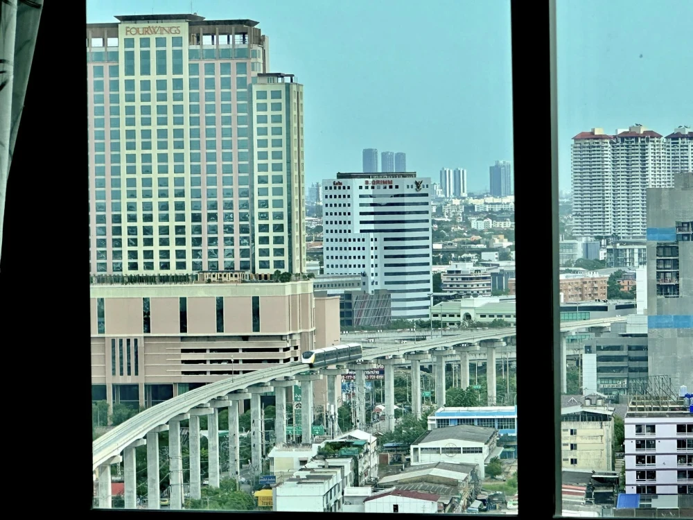 For rent: Ideo Ramkhamhaeng Lamsalee Station, high floor, ready to move in, fully furnished, hurry and reserve now!!