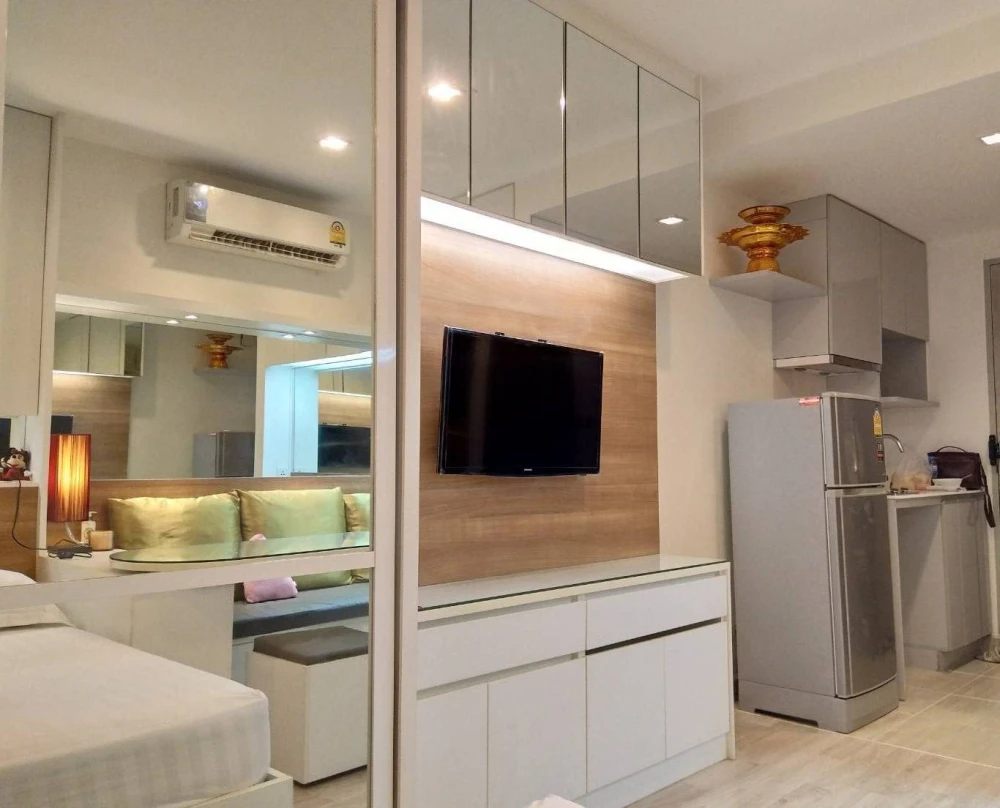 For rent: Ideo Mobi Rama 9, ready to move in, fully furnished + complete electrical appliances. Reserve now!