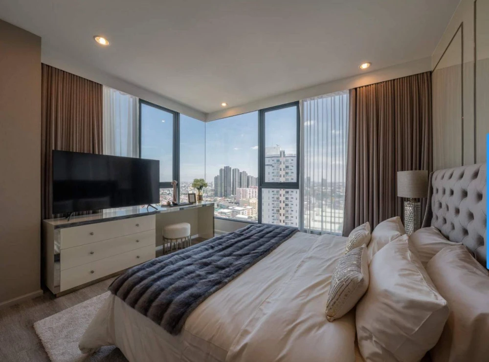 For rent, Ideo Mobi Sukhumvit 66, beautifully decorated room with good built-ins, very good price. I tell you, don't delay.