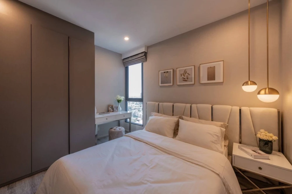 For rent, Ideo Mobi Sukhumvit 66, beautifully decorated room with good built-ins, very good price. I tell you, don't delay.