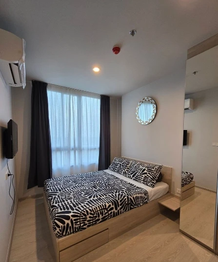 For Rent: Noble NUE Mega Plus Bangna, 18th floor, city view. Fully furnished and inviting—book now!